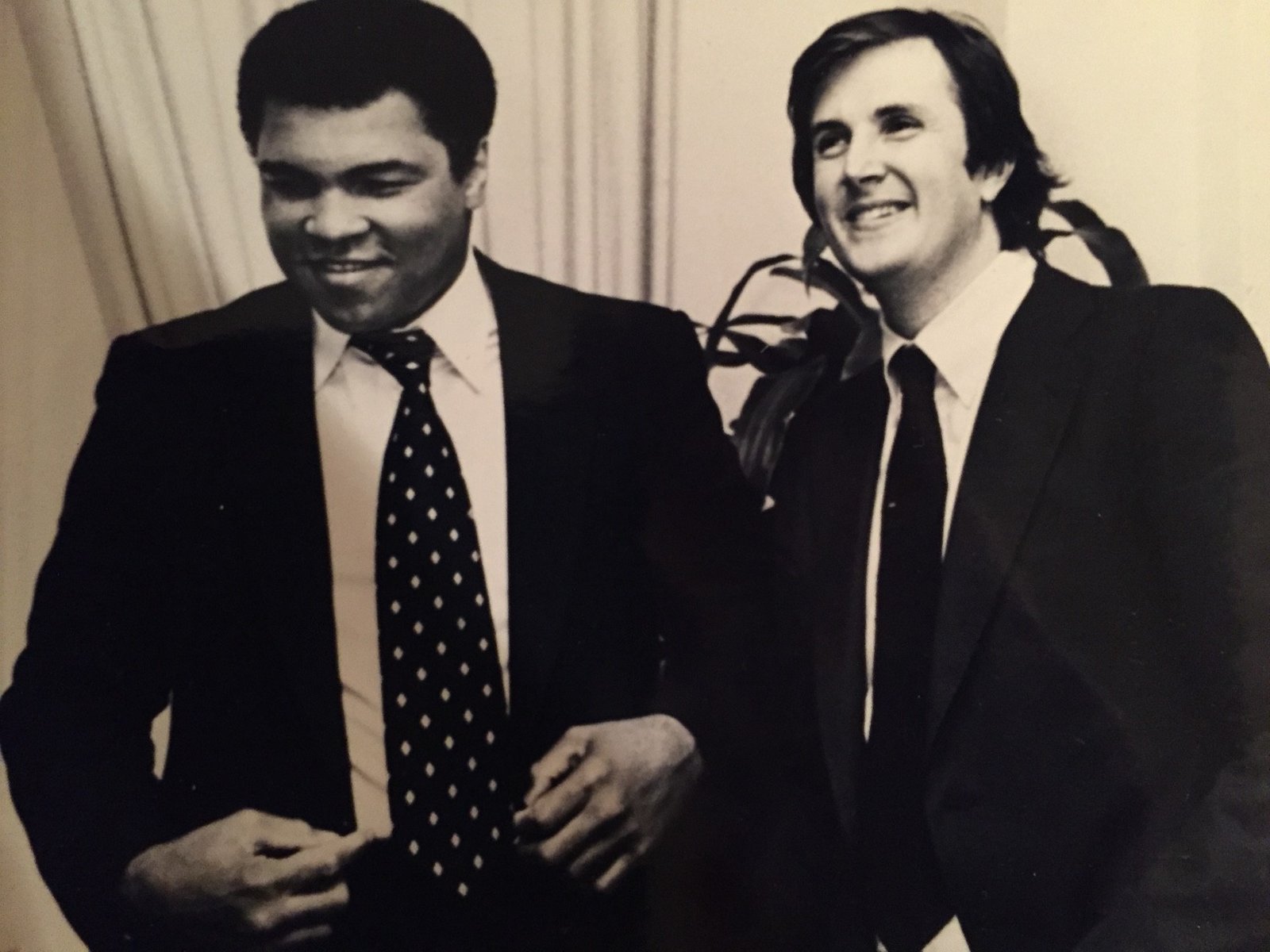 Owner of NWMG, Michael E, meeting his friend, the legendary Muhammad Ali